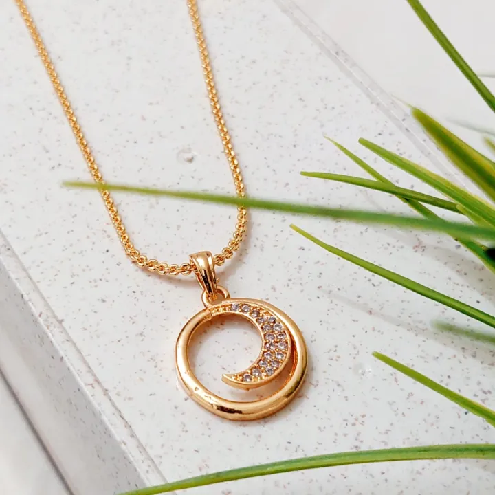 Gold%20Plated%20Guaranteed%20Women%20Chain%20&%20Pendant%2018inch%20Necklace%20Korean%20Stylish%20Wedding%20Party%20Gifts%20Fashion%20Jewellery%E2%80%8B%20-%20Image%207