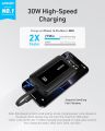 Anker Zolo Powerbank 10000mAh 30W Power Bank Portable Charger with Built-in USB C Cable A1688. 