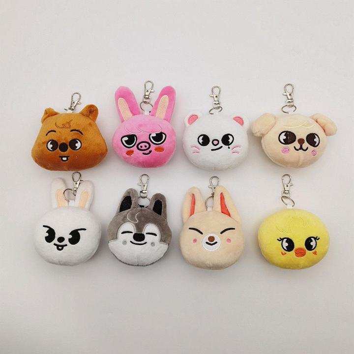 Kpop Stray Kids Skzoo Pendant Mini Plush Doll Keyring Key Holders