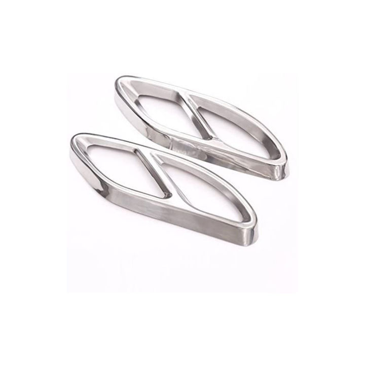 ARELENE 2Pcs Stainless Steel Tail Throat Exhaust Pipe Muffler Tip Cover Trim Silver for W206 C-Class B-Class 2021