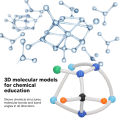 Chemistry Molecular Model Kit Vibrant Color 3D Educational Micro Molecular LIF. 