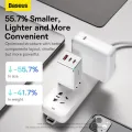 Baseus 65W GaN5 Pro Charger Quick Charge 4.0 3.0 Type C PD USB Charger Portable Fast Charger For Laptop Tablet Phone. 