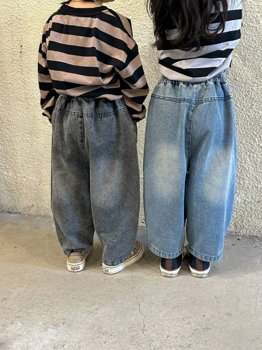 Boy%20Girl%20children%20patch%20casual%20jeans%20autumn%20winter%20clothes%20kid%20loose%20pocket%20retro%20denim%20pants%20Baby%20Cotton%20solid%20fashion%20trousers%20boys%20-%20Image%206