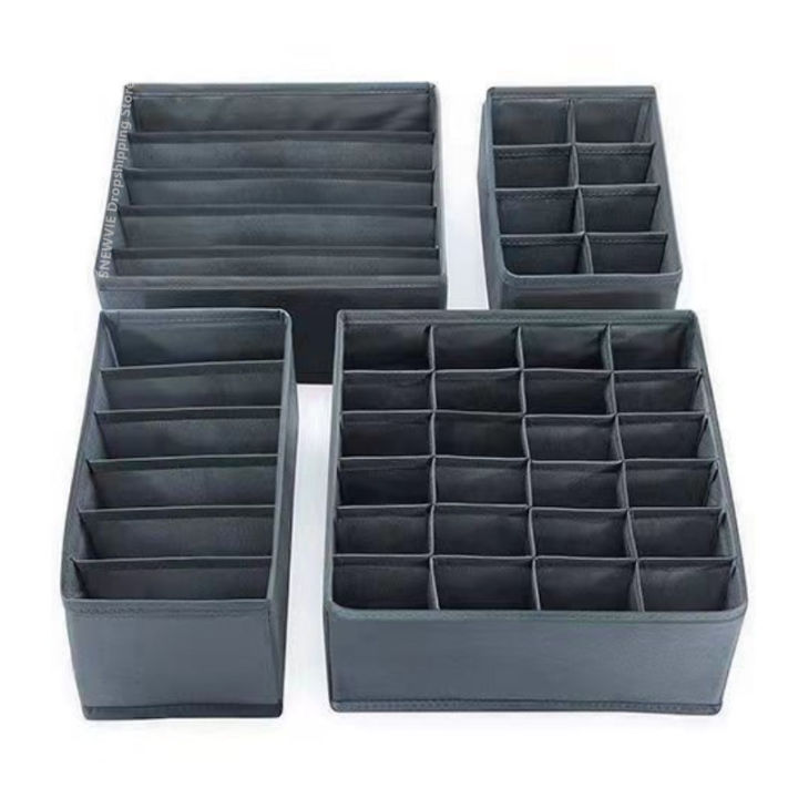 【HOT】 Socks Organizer Underwear Bra Storage Box Cabinet Drawer Organizer For Clothes Ties Wardrobe Clothes Organizer Cabinet Separator