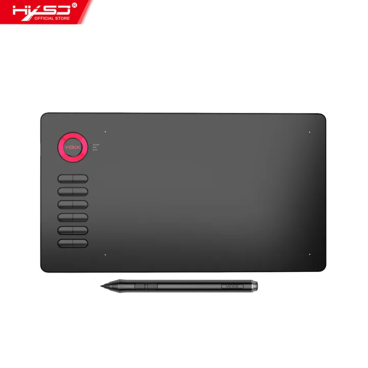 HXSJ Veikk Drawing Tablet A15 Graphic Tablet 10X6 Inches Di-Gital Drawing Tablet With 8192 Induction Levels 5080 Lpi Blue But-Ton