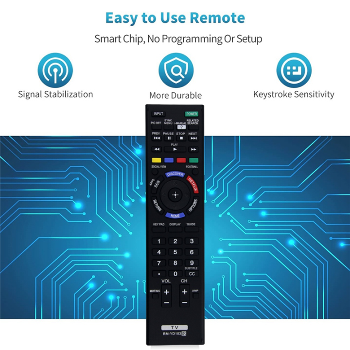 RM-YD103%20TV%20Remote%20Control%20for%20Sony%20KDL-32W700B%20KDL-40W580B%20KDL-40W590B%20KDL-40W600B%20KDL-42W700B%20KDL-48W580B%20KDL-48W590B%20-%20Image%204