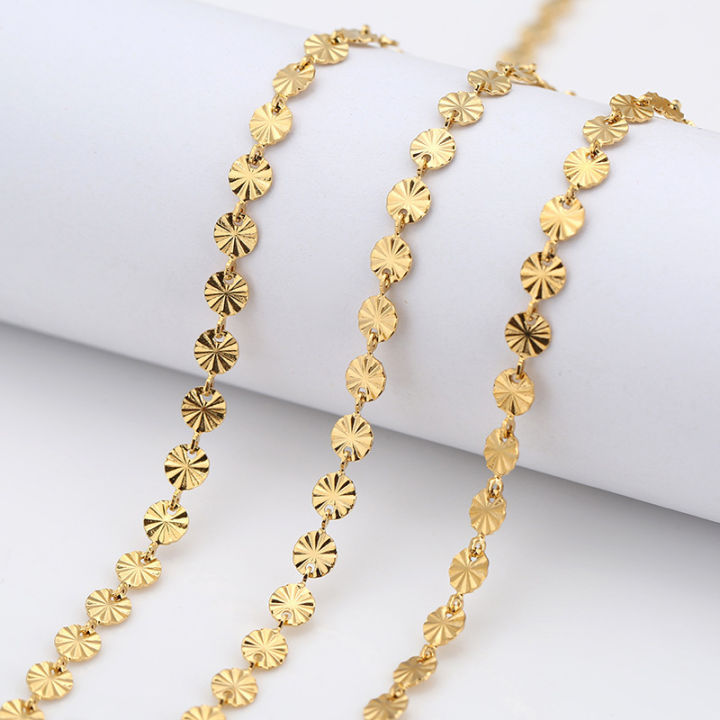 Split Pattern Titanium Steel Necklace Women's High-end Light Luxury All-match 18K Gold Plating