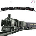 Rail King Intelligent Classical Train - Classical Choo Choo Train with Light & Sound High-Speed Battery Operated Train Toy Set Game with Tracks and Signals for Kids (13 Pieces). 