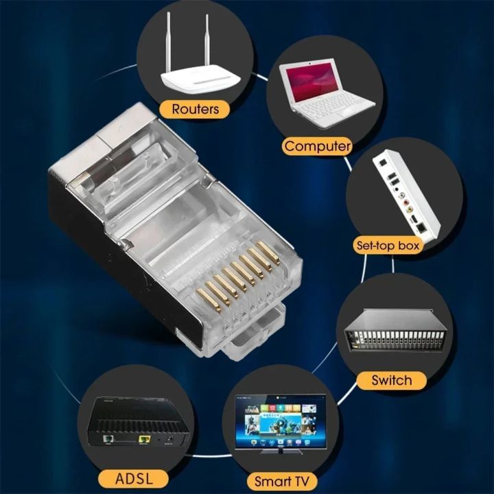 RJ45%20Shielded%20Connector%20CAT7%20CAT6%20CAT5e%20not%20Pass%20Through%20Modular%20Plug%20Network%20Gold%20Plated%20Ethernet%20Cable%20End%208P8C%20Crimp%20End%20-%20Image%205