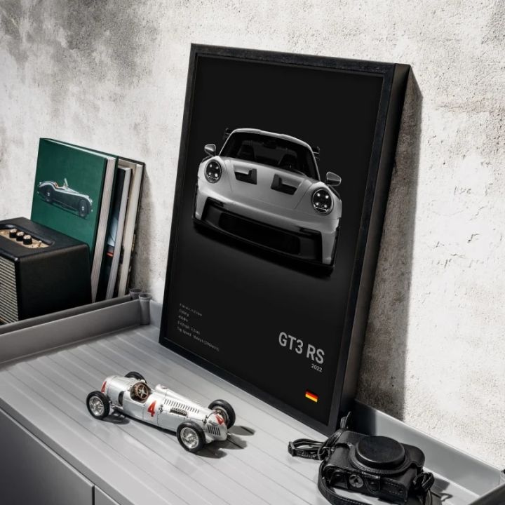 %E3%80%90HUT%E3%80%91%20Pop%20Black%20And%20White%20German%20Luxury%20Sports%20Car%20Poster%20Wall%20Art%20911%20GT3%20RS%20Turbo%20HD%20Oil%20On%20Canvas%20Print%20Garage%20Living%20Room%20Decor%20-%20Image%204