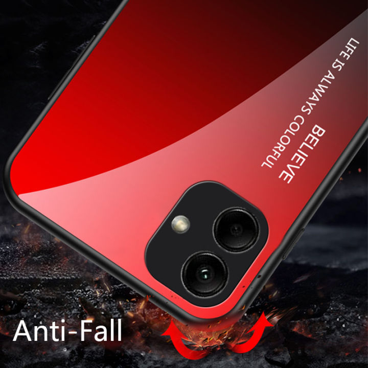 Biruiqu%20For%20Samsung%20Galaxy%20A04e%20Shockproof%20Gradient%20Tempered%20Glass%20Back%20Soft%20Silicone%20Edge%20Case%20Cover%20-%20Image%203