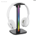 QuepingPortable RGB Gaming Headphone Stand 10 Lighting Effects Dual USB Port 3.5mm Fashion Audio Port Desktop Gaming Headset Holder Hanger for Gamer PC. 