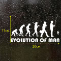 Car Sticker The Evolution Of Man Fisherman Fishing Funny Automobiles Motorcycles Exterior Accessories Vinyl Decal. 