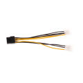 1Pc 17cm Dual 4Pin To 8Pin Video Card Power Cord Y Shape 8 Pin PCI Express To Dual 4 Pin Graphics Card Power Cable. 