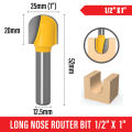 Round nose router bit 1/2"X1". 