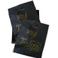 Textile Plain Bag Black Polythene Bags with handles 10" x 14" Tulip Bag. 