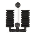 Aquarium Double Bio Sponge Filter, High Efficiency Suction Cup Fixing Biological Filtration Aquarium Sponge Filter for Freshwater. 