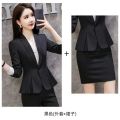 Black Suit Set Women's Spring and Autumn Temperament Office Wear Women's Suit Work Clothes High-End Interview Formal Wear Manager Work Clothes. 