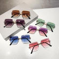 Square Sunglasses Rimless Sunglasses Vintage Sunglasses Fashion Sunglasses UV400 Sunglasses. 