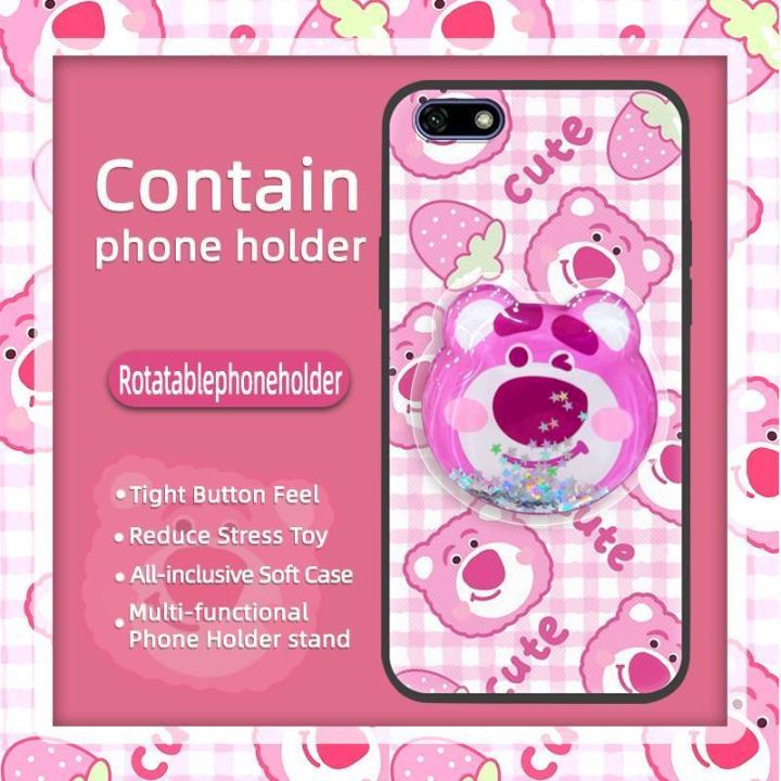 Back%20Cover%20Kickstand%20Phone%20Case%20For%20Huawei%20Y5%202018/Honor%207s/8%20Lite%20Glitter%20Skin%20feel%20silicone%20Simplicity%20Cartoon%20TPU%20-%20Image%204