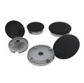 Oven Hob Gas Cooker Burner Crown Kit & Flame Caps (Pack of 8). 