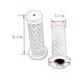 7/8" 22mm Universal Motorcycle Handlebar Grip Non Slip Rubber Handle Bar End Grip. 