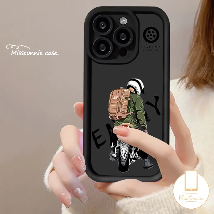 Cool%20Case%20Compatible%20For%20IPhone%2013%2015%207Plus%2014%2012%2011%20Pro%20Max%208%206%207%206S%20Plus%20X%20XR%20XS%20MAX%20SE%202020%20Green%20Black%20Clothes%20Motorcycle%20Boy%20Angel%20Eyes%20Shockproof%20Soft%20Cover%20-%20Image%203