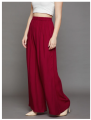 Kristy Fashion Rayon Solid/Plain Design Palazzo Pants for Women's Soft & Stretchable XXL Plazzo Pants for Women with Elastic Band Plazo Combo Of 3. 