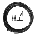 Universal 2M Windshield Washer Nozzle Hose Tube Pipe with Connector T Y Straight for Front Window Headlight Pump. 
