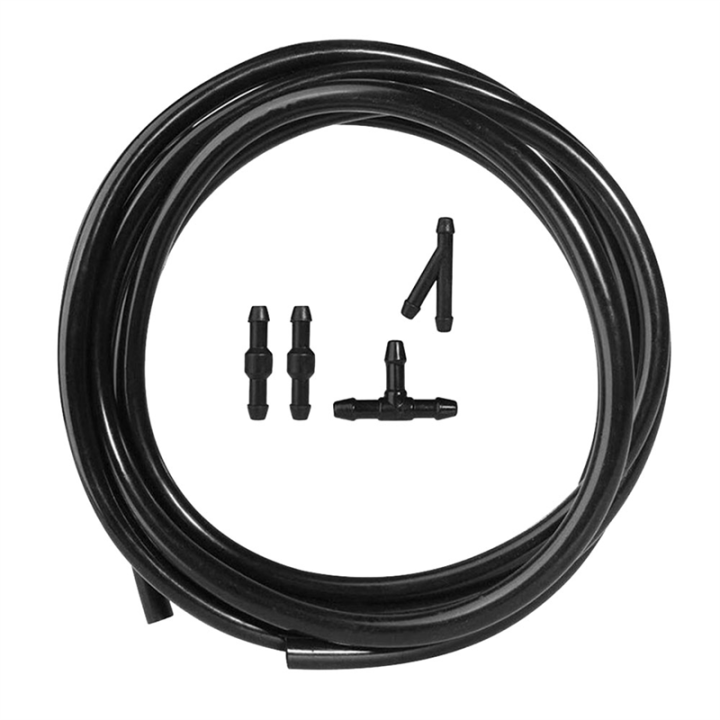 Universal 2M Windshield Washer Nozzle Hose Tube Pipe with Connector T Y Straight for Front Window Headlight Pump