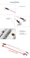 4G LTE Portable Router External Antenna Adapter Splitter SMA Female to Dual TS9 Connector Coaxial Cable. 