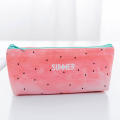 Cute Pencil Case Design Stylo (French For Pen) PU Leather Pencil Case Summer School Supplies Watermelon Print Pencil Bag. 