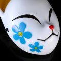 【HUT】 Japanese Anime Demon Fox Mask Cosplay Sabito Makomo Tanjiro Thicken Plastic Animal Masks Halloween Party Costume Props Deluxe. 