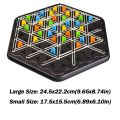 Educational Rubber Band Geometry Chain Triangle Chess Interactive Battle Duel Board Strategy Game Puzzle Game Toy Kids Game. 