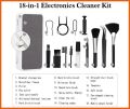 Computer Cleaning Kit, 18 in 1 Computer Keyboard Cleaner Kit, Phone Tablet Camera Screen Cleaning Tools Earphone Clean Brush Keycap Puller Phone Holder. 
