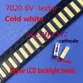 【UrbanNomad】100 pz/lotto Lextar SMD LED 7020 6 V 0.5 W 50LM Bianco Freddo Per La TV Retroilluminazione. 