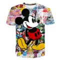 Girl's Clothing Summer 2023 Mickey Minnie Mouse Disney Short Sleeve T-shirts for Girls Funny Fashion Streetwear Shirt. 