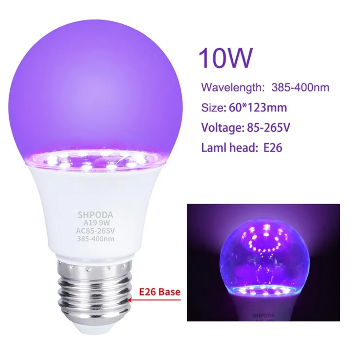 3Pcs%2010W%20Ultraviolet%20UV%20Bulb%20Fluorescent%20Detection%20UV%20Lamp%20Blue%20Lamp%20E26%20110V%20220V%20for%20DJ%20Party%20Decoration%20-%20Image%202