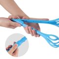 Multi-function Whisk and Stirring Rod Three-in-one Egg Plastic Kitchen Whisk Versatile Dual-Use Manual Egg Whisk Food Tong Clamp Is Suitable for Household Kitchen. 