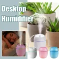 Portable Mini Humidifier, 220ml Small Cool Mist Humidifier, USB Personal Desktop Humidifier for Baby Bedroom Travel Office Home, Auto Shut-Off, 2 Mist Modes, Super Quiet. 