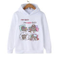 Sweatshirts Manga Cartoon Pusheen Cat Hoodie Funny Children Cat Clothes Kid Girl Boy Manga Sweatshirt Hoody Baby Casual Top. 