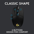 Logitech G102 LIGHTSYNC Gaming Mouse with Customizable RGB Lighting, 6 Programmable Buttons, Gaming Grade Sensor, 8K DPI Tracking, Lightweight - Black - Original. 