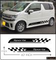 Car Side Body Stickers WAGON R Buddy Van Mini Car Hybrid Car Sports Car Kdh 2 Piece Double Side Vinyl Decal High Quality Plotter Cutting Maccal Stickers. 