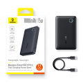 Baseus EnerFill FP11 Power Bank 10000mAh 15W Cosmic Black (Includes Simple Type-C to Type-C Cable 20V/3A 30cm Black). 