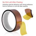 Heat Resistant Tape, 250-300 Degree High Temperature Insulation Tape 33m High Insulation Heat Adhesive Tape Protecting Tape Film Tape Roll High Temperature Tape for Electric Task Soldering. 