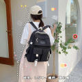 Large Capacity Junior High School Student Backpack Lightweight And Minimalist Travel Bag Canvas Backpack. 