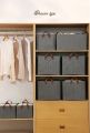 Clothes Storage Box Foldable Wardrobe Organizer and Storage Box Household Thickening and Wear-Resistant Clothing Finishing Box. 
