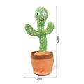 Talking Toy Dancing Cactus Doll Speak Talk Sound Record Repeat Kawaii Cactus Fun Plush Toy Battery Cactus Light Early Education Gift For Kids. 