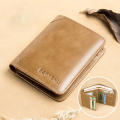 Stylish Leather Wallet Exquisite Credit Card Holder Bifold Credit Card Holder Men's Slim Leather Wallet Luxury Mens Purse. 