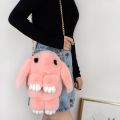 Cute Plush Rabbit Single Shoulder Bag Crossbody Bags Japanese Bunny Stuffed Rabbit Toy Children School Backpack Kids Gift Toys. 